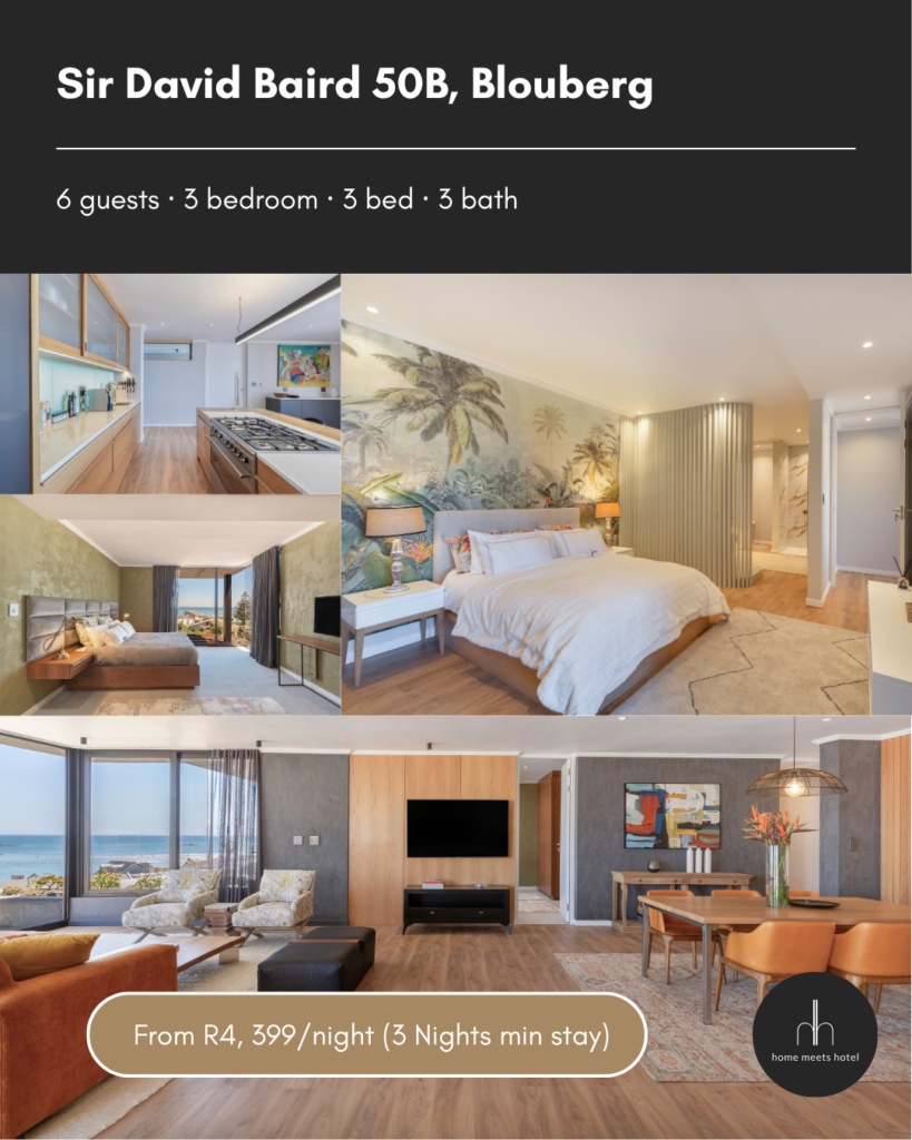 Home Meets Hotel: Sir David Baird 50B, Blouberg